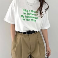 発泡ロゴプリントTシャツ