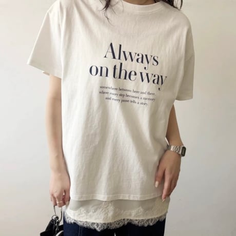 ロゴプリントTシャツ
