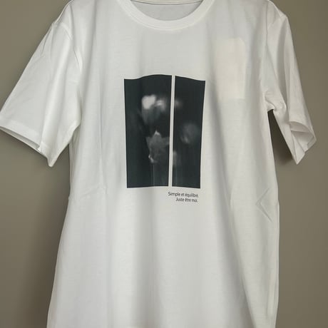 モノトーンフォトプリントTシャツ