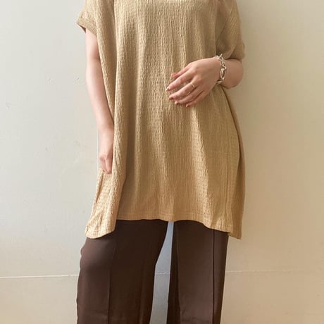 センタープレスワイドパンツ