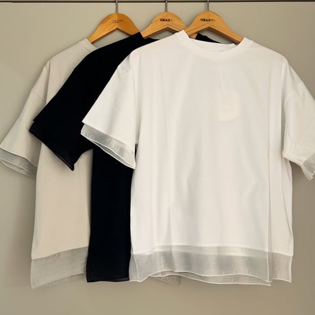 シルケット切り替えTシャツ