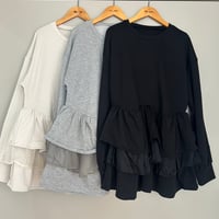ティアードペプラムトップス