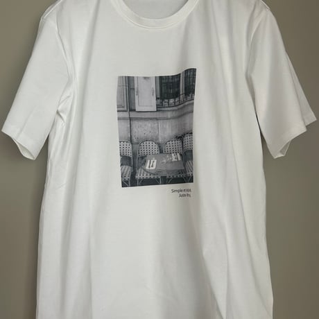 モノトーンフォトプリントTシャツ