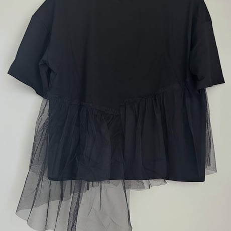 アシンメトリーチュールトップス