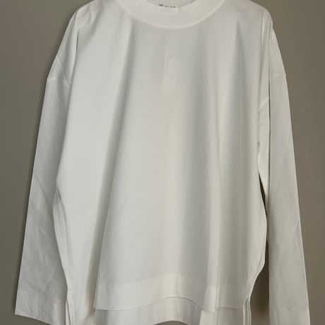 シルケットモックネックロンT