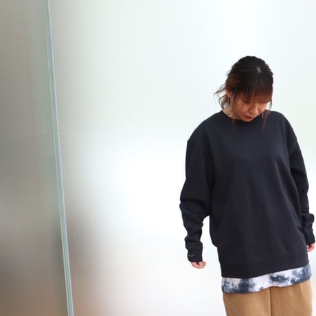 006.Tie dye layered pullover
