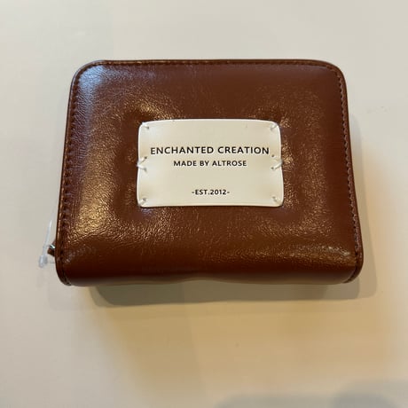 二つ折りラウンドファスナー財布