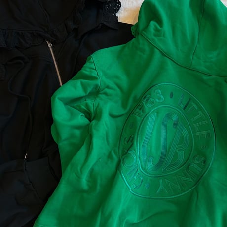 lacy logo hoodie
