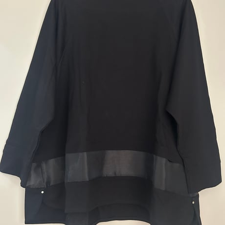 Wシルケットシアーラインプルオーバー