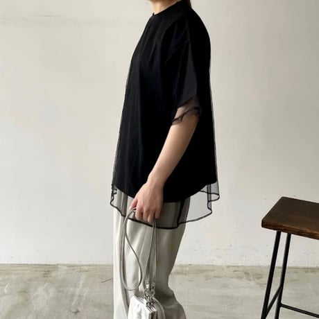 チュールドッキングTシャツ