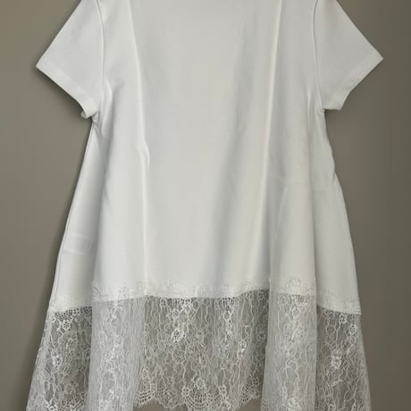 裾レースTシャツ