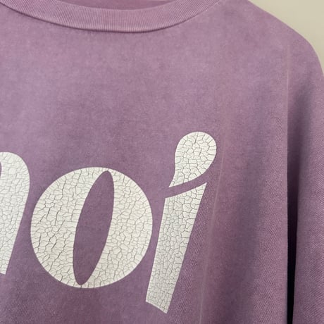 moi ロゴプリントTシャツ
