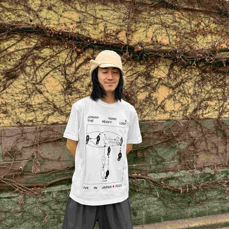 JONAH YANO & THE HEAVY LOOP - LIVE IN JAPAN 2025 T-shirt（Black- XL size）