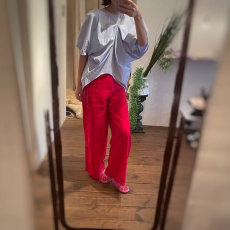 Red/ Chanderi PANTS