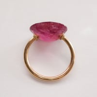 Candy Ring Pink tourmaline 22K Gold 12号