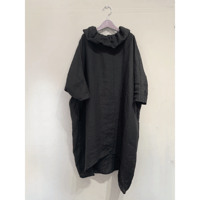 Frill collar Dolman dress België Linen