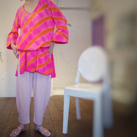 Neon Pink silk kurta