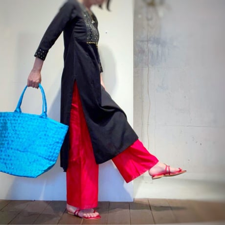 Red/ Chanderi PANTS