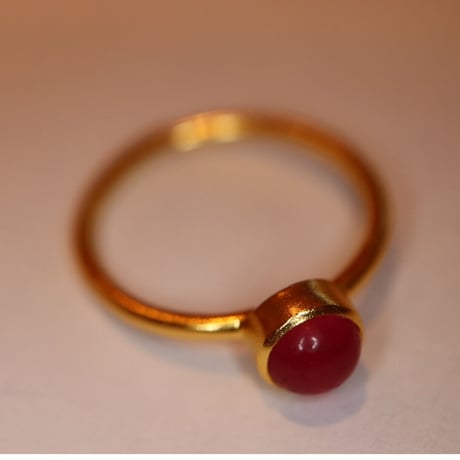 Red Quartz  Oval Ring