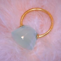 AquaBlue Calcedony Candy Ring