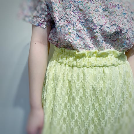 Curve Skirt Lace Lemon