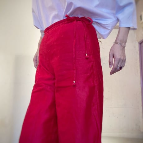 Red/ Chanderi PANTS
