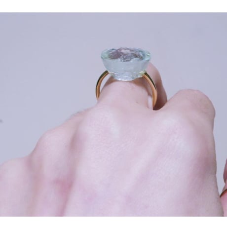 Aquamarine Candy ring 10K 12号