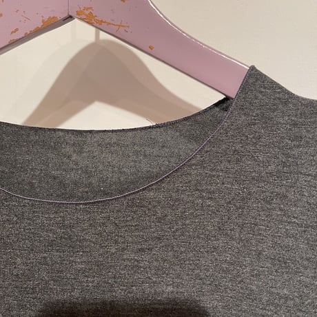 Super Long Sleeve top Cut&Sewn Gray