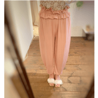 Frill Pants beige-pink Long