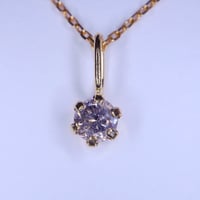 Diamond pendant K18 0.09ct