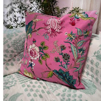 PinkクッションカバーFloral