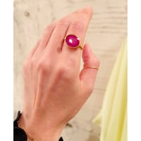 Ruby 18K Gold Candy Frame Ring