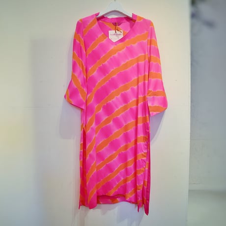 Neon Pink silk kurta
