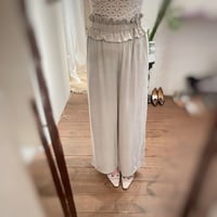 Frill Pants Ice-Gray