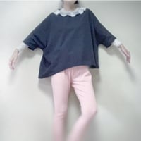 Silver Collar Dolman D-2 Top Black