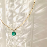 Pendant top Emerald（ザンビア）18K