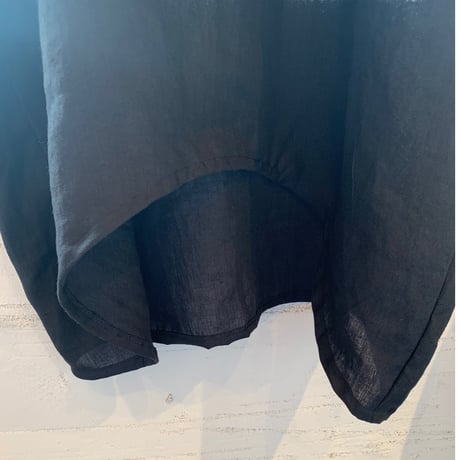 Frill collar Dolman dress België Linen