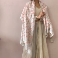 Soma ブロックプリント大判ストールbaby pink  elephant