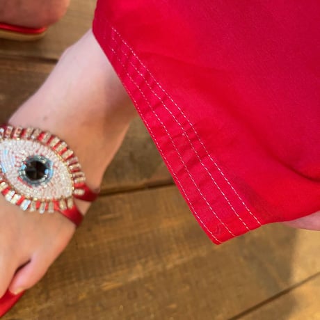 Red/ Chanderi PANTS