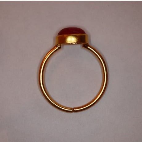 Red Quartz  Oval Ring