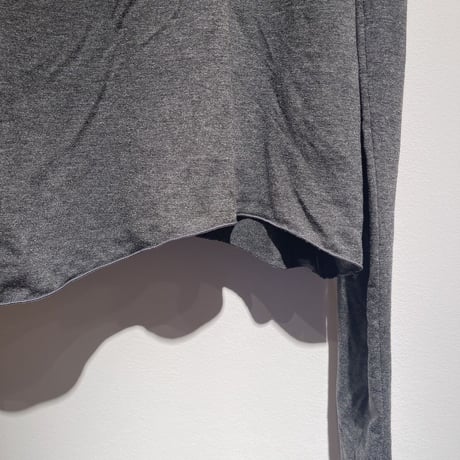 Super Long Sleeve top Cut&Sewn Gray