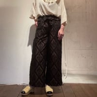 Virginieee Frill Pants Straight Italy Jacquard