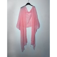 Silk Chiffon Stole Pink
