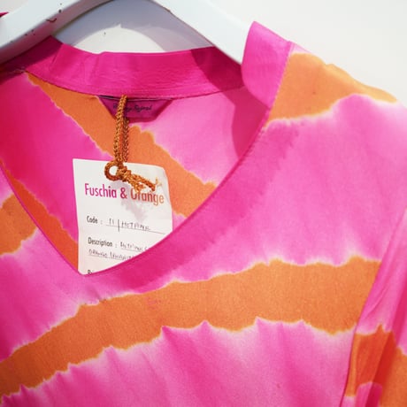 Neon Pink silk kurta