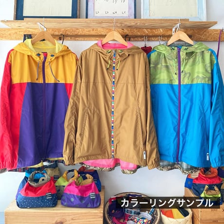 ＜受注生産＞ お好きな配色で！snappy life × TETENTOTEN ダブルネーム アノラック
