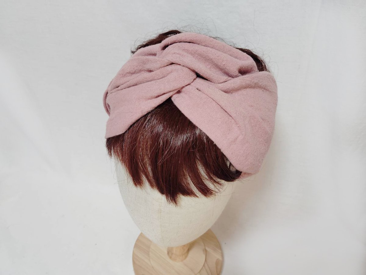 nimili / wire hair band】ヘアターバン（ワイヤー入）コットンリネン