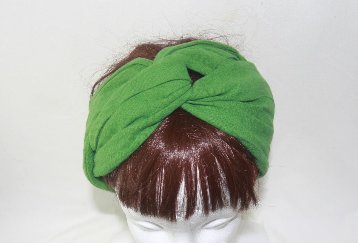 nimili / wire hair band】ヘアターバン（ワイヤー入）コットンリネン