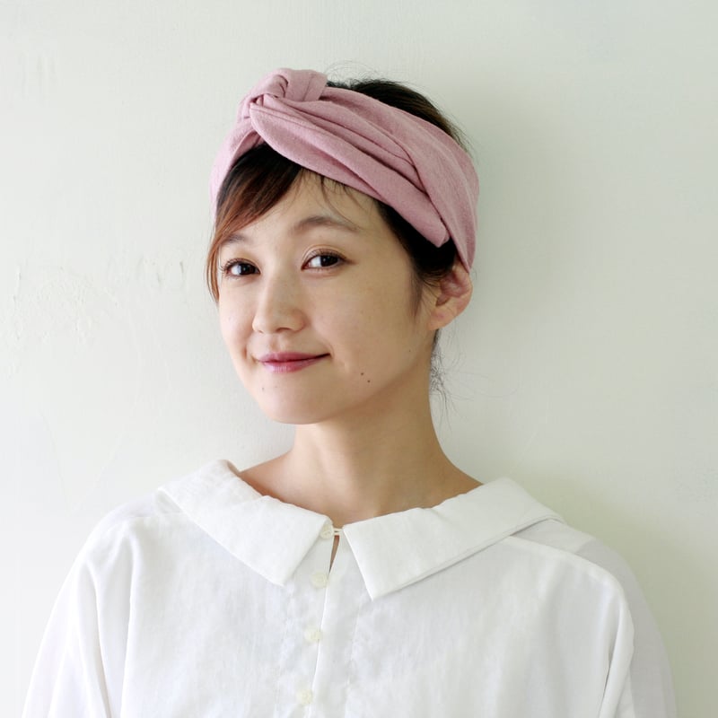 nimili / wire hair band】ヘアターバン（ワイヤー入）コットンリネン