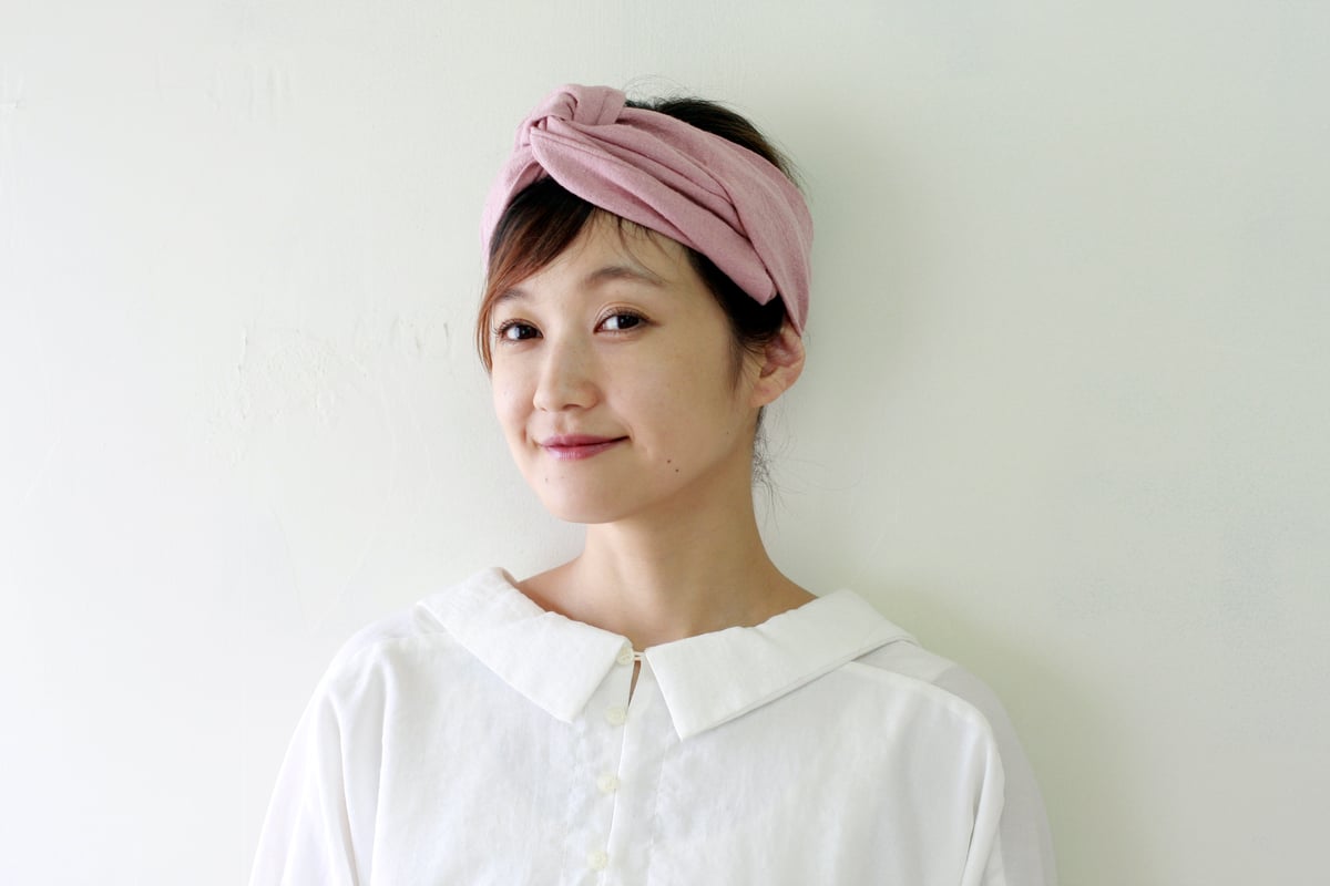 nimili / wire hair band】ヘアターバン（ワイヤー入）コットンリネン