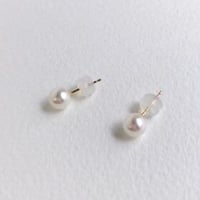 アコヤパール一粒ピアス (5mm)